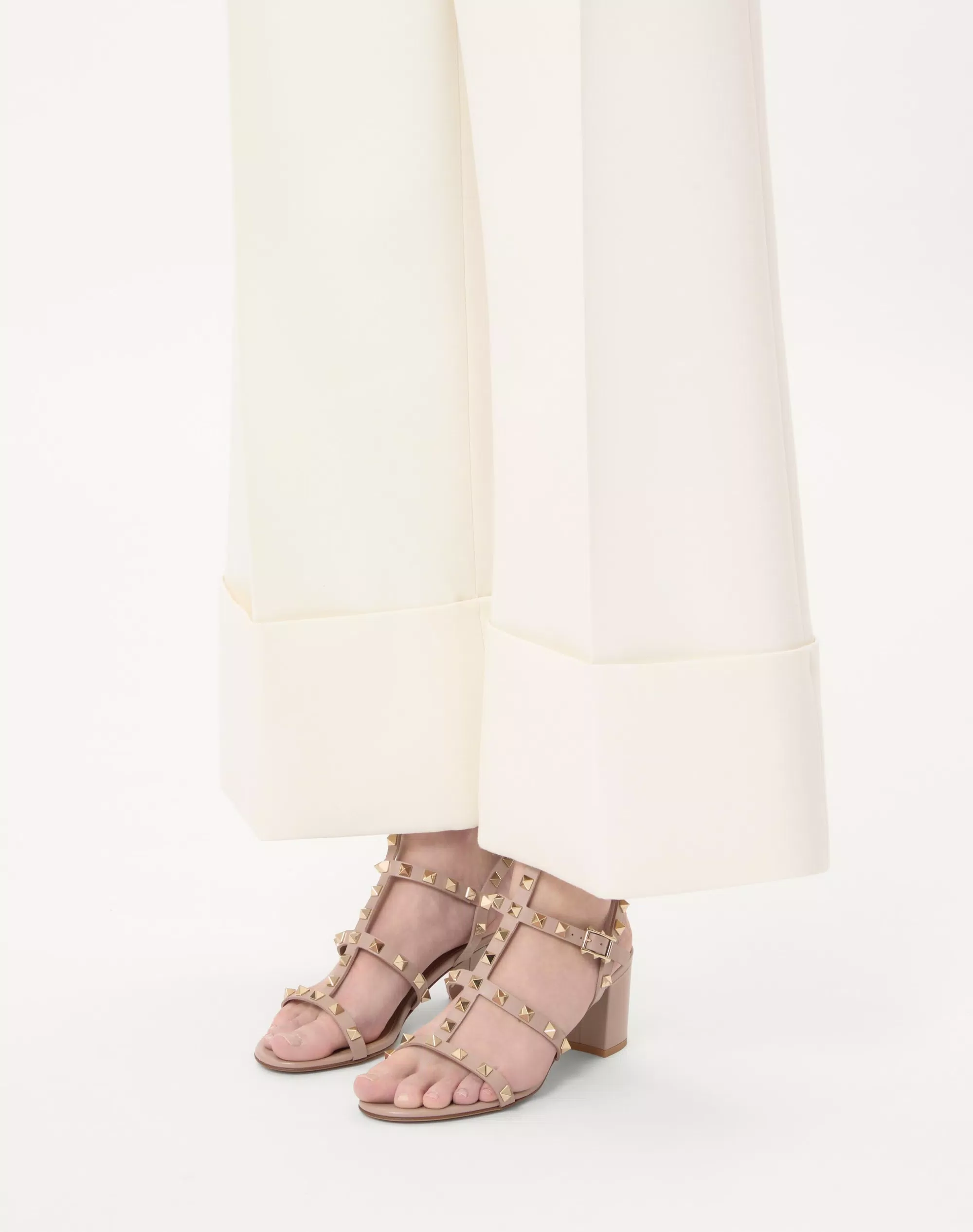 Valentino Rockstud Calfskin Ankle Strap Sandal 60 Mm - Image 7